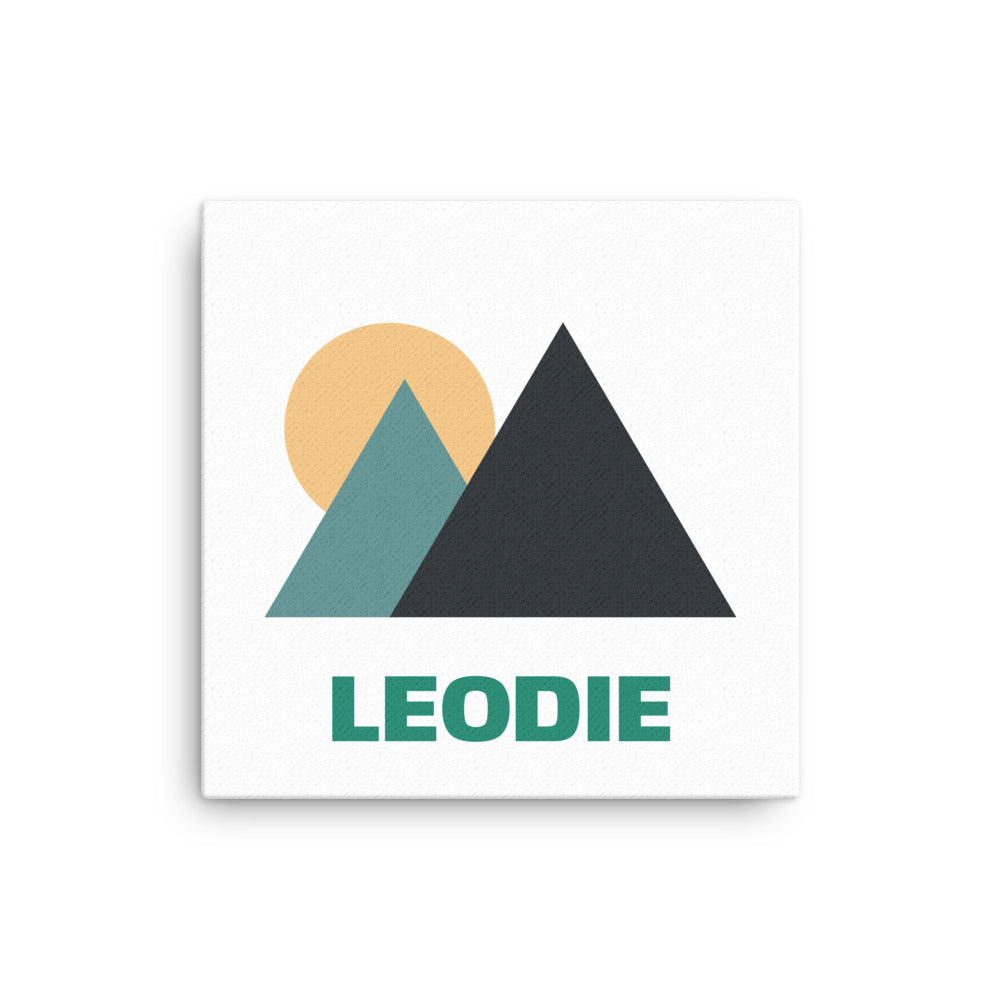 Minimalist Mountains Thin Canvas Print