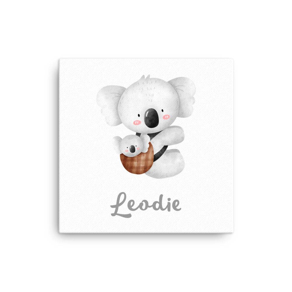 Koala and Cub Thin Canvas Print