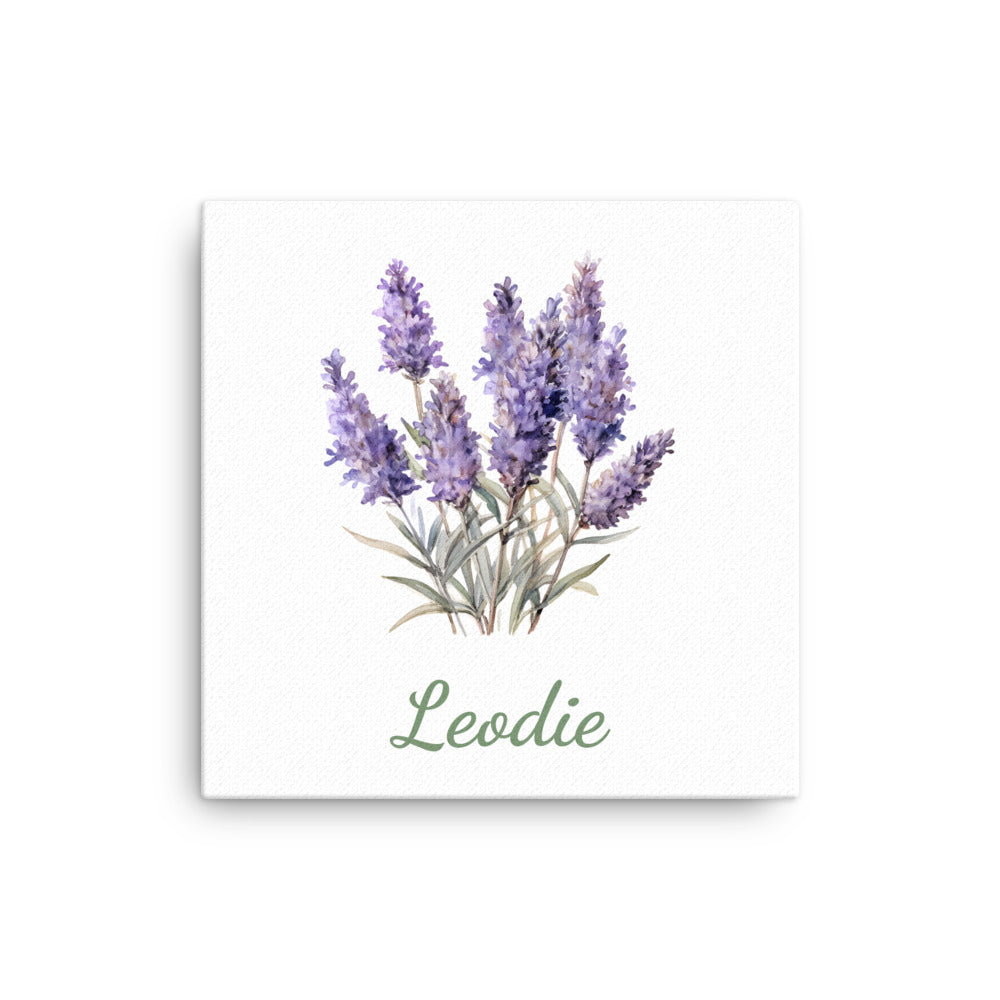 Lavender Tuft Thin Canvas Print