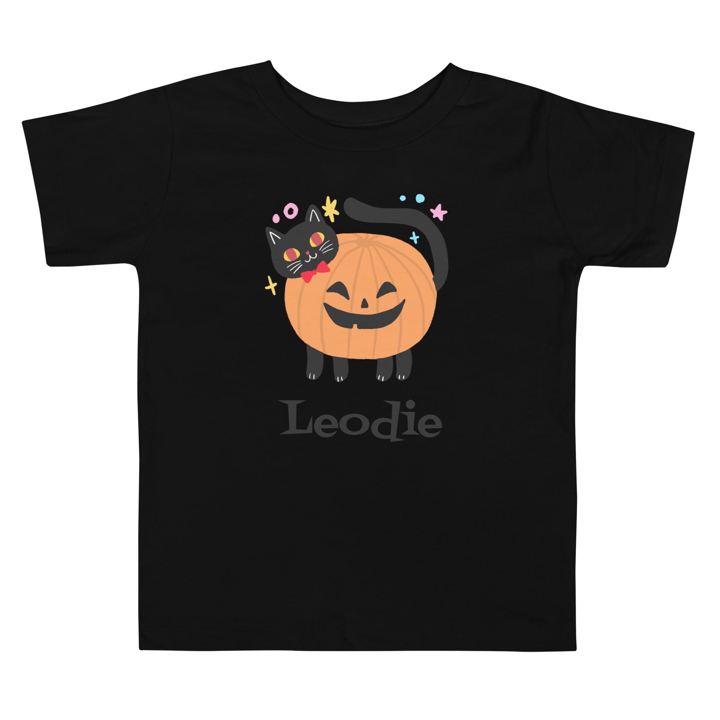 Cat Pumpkin Halloween Costume Toddler Tee