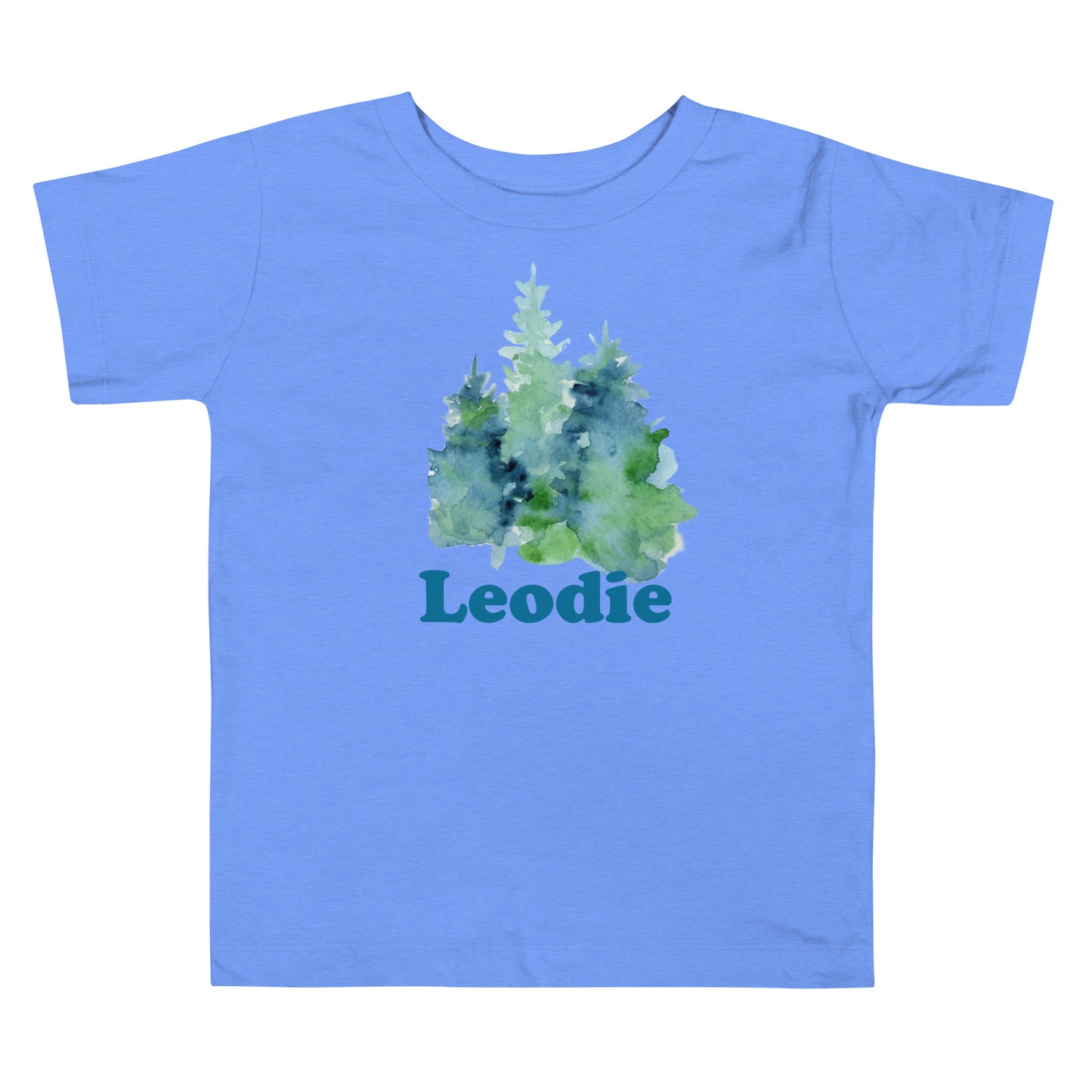 Customizable Watercolor Fir Trees Toddler Tee