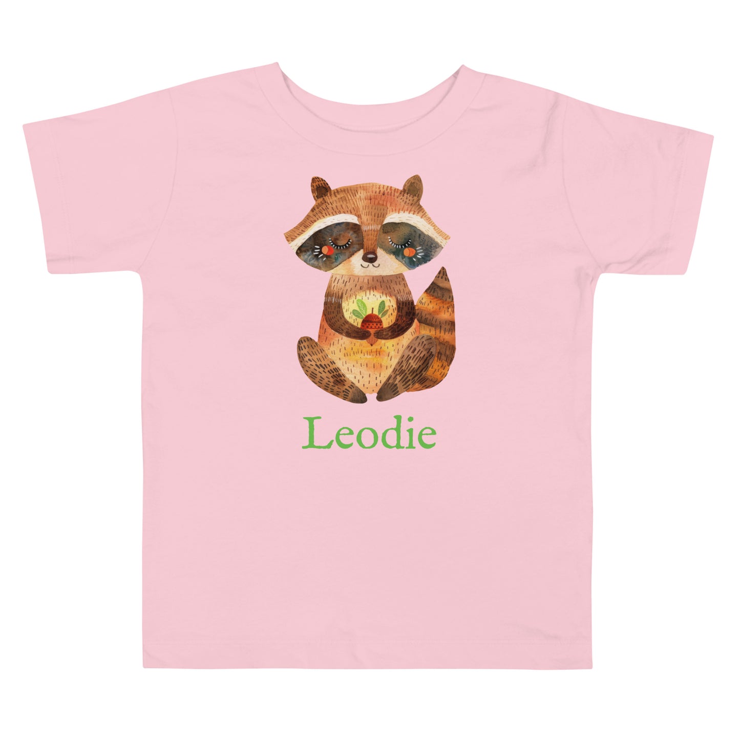 Autumn Colors Mindful Racoon Toddler Tee