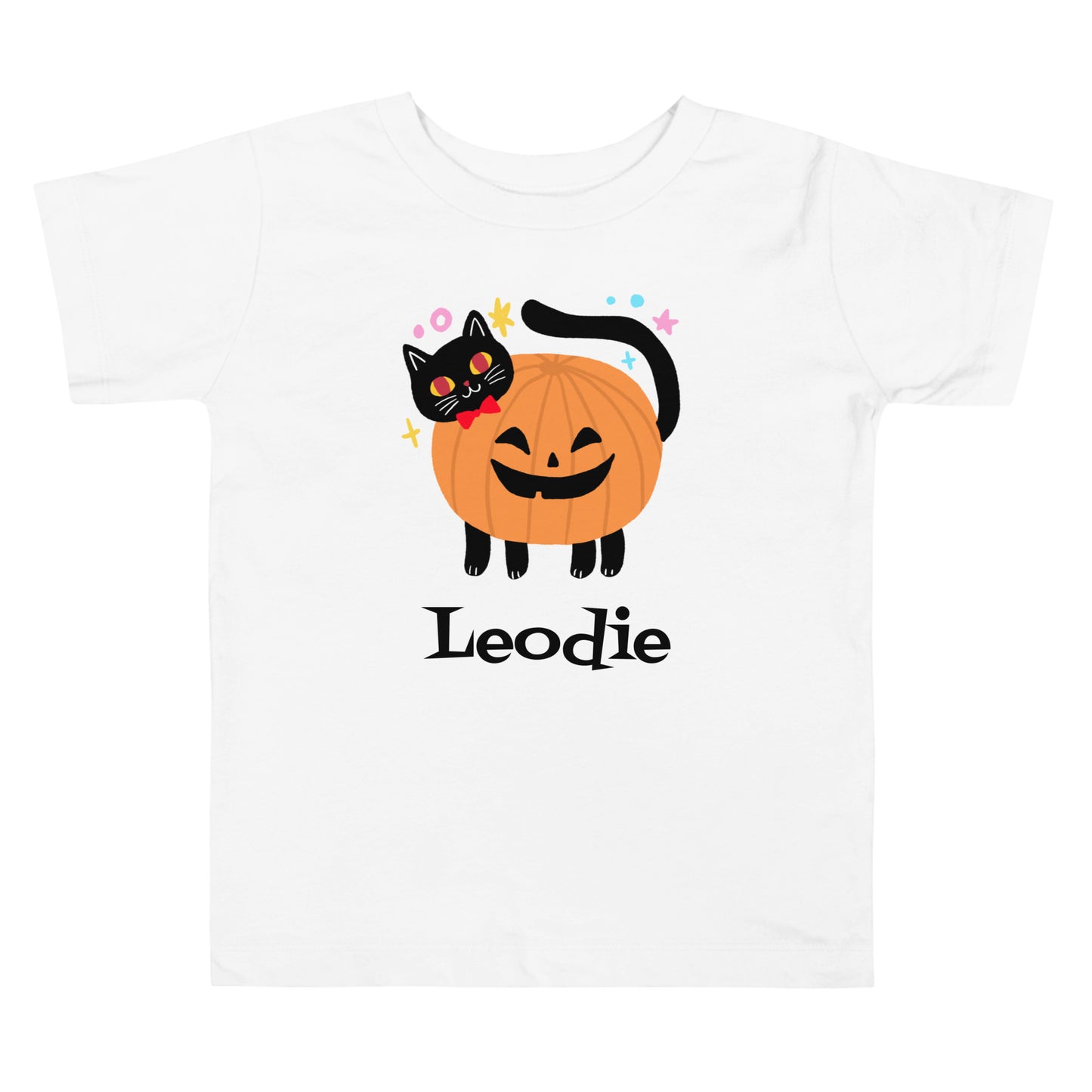 Cat Pumpkin Halloween Costume Toddler Tee