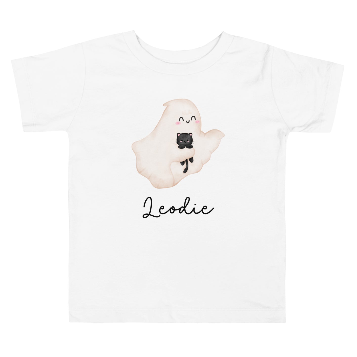Ghost and Cat Best Friends Toddler Tee