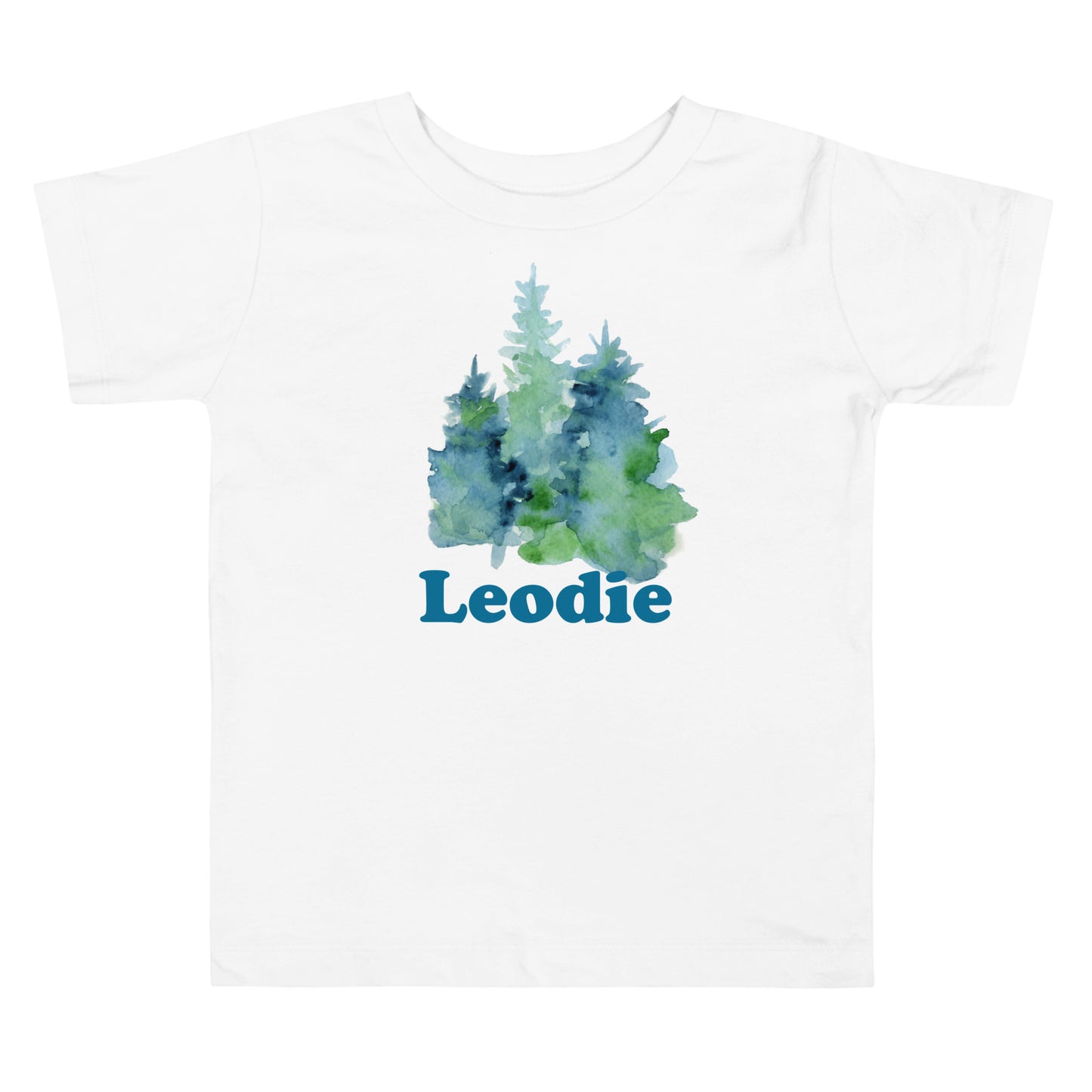 Customizable Watercolor Fir Trees Toddler Tee