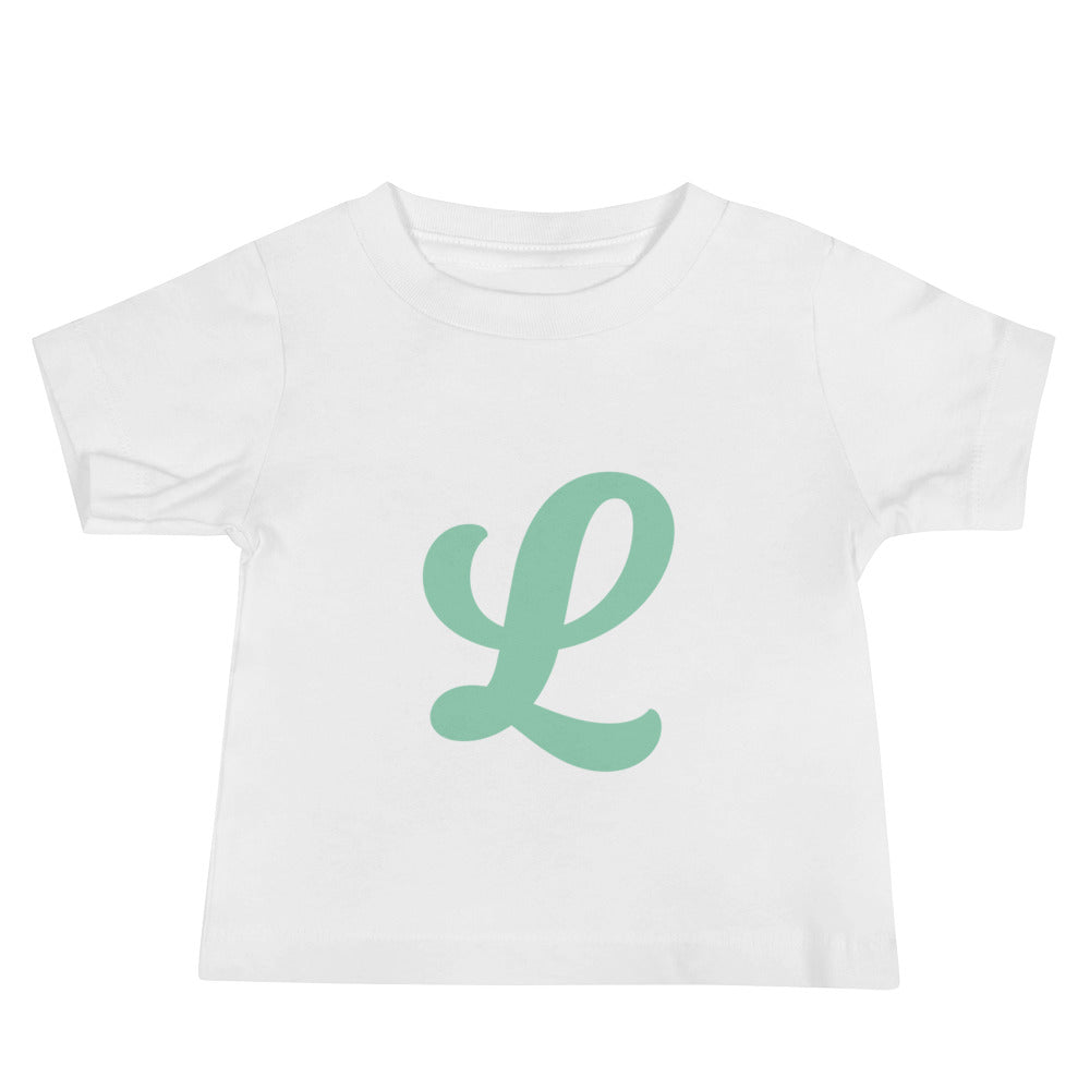 Leodie Vadelma Monogram Baby Tee White
