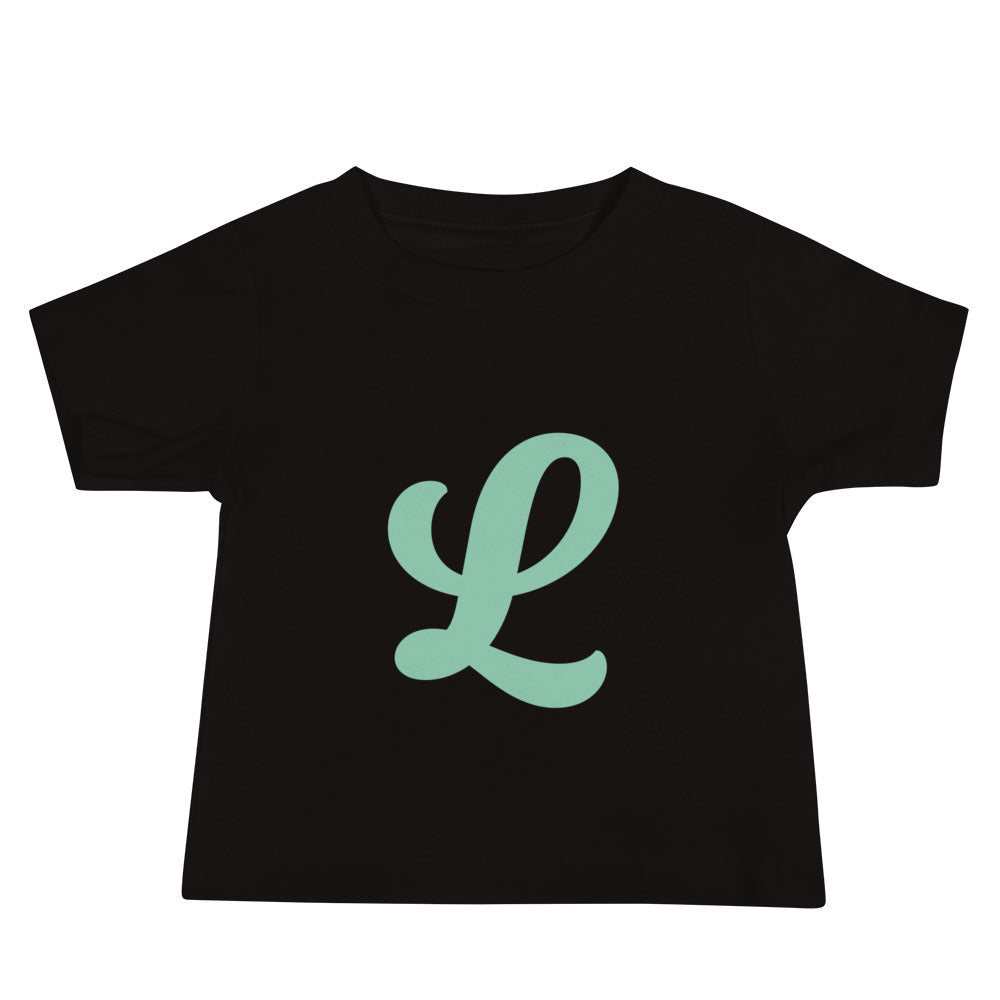 Leodie Vadelma Monogram Baby Tee Black