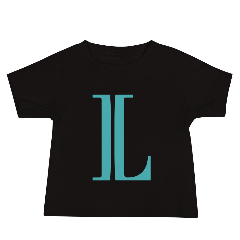 Leodie Zina Monogram Baby Tee Black