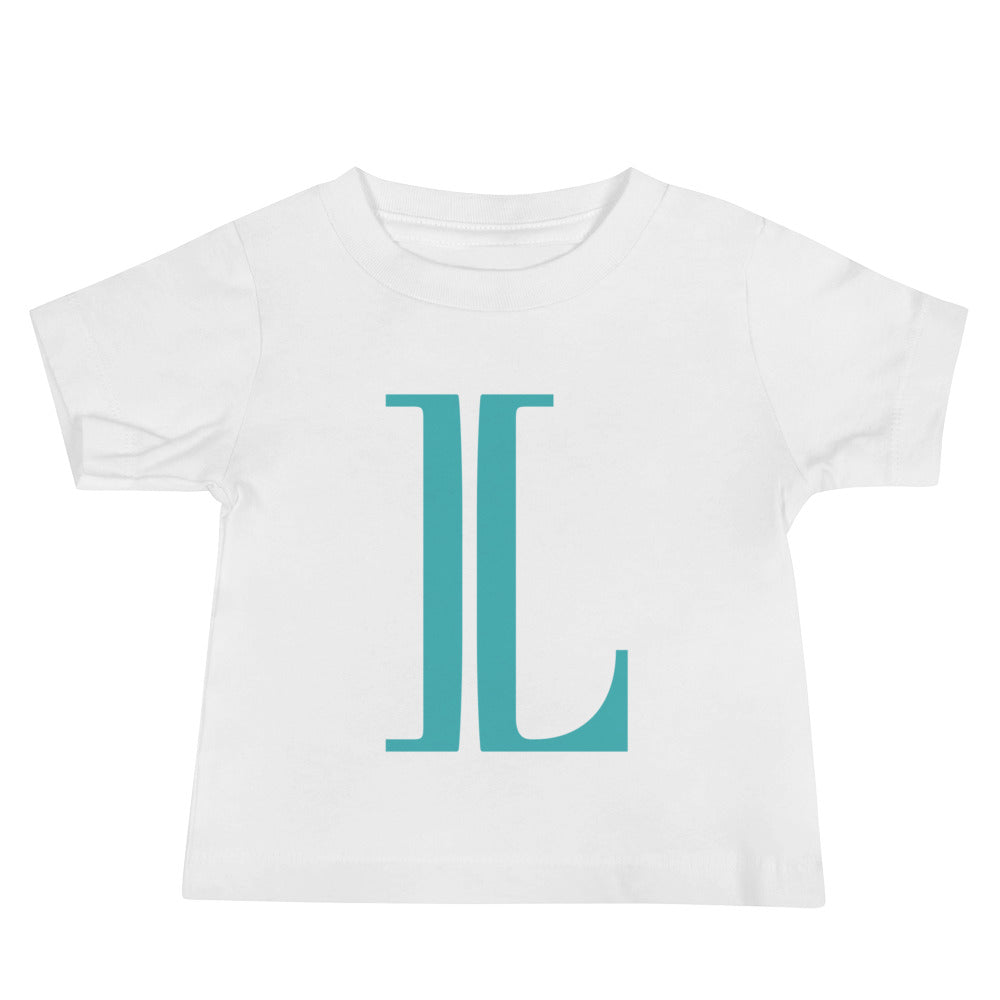 Leodie Zina Monogram Baby Tee White