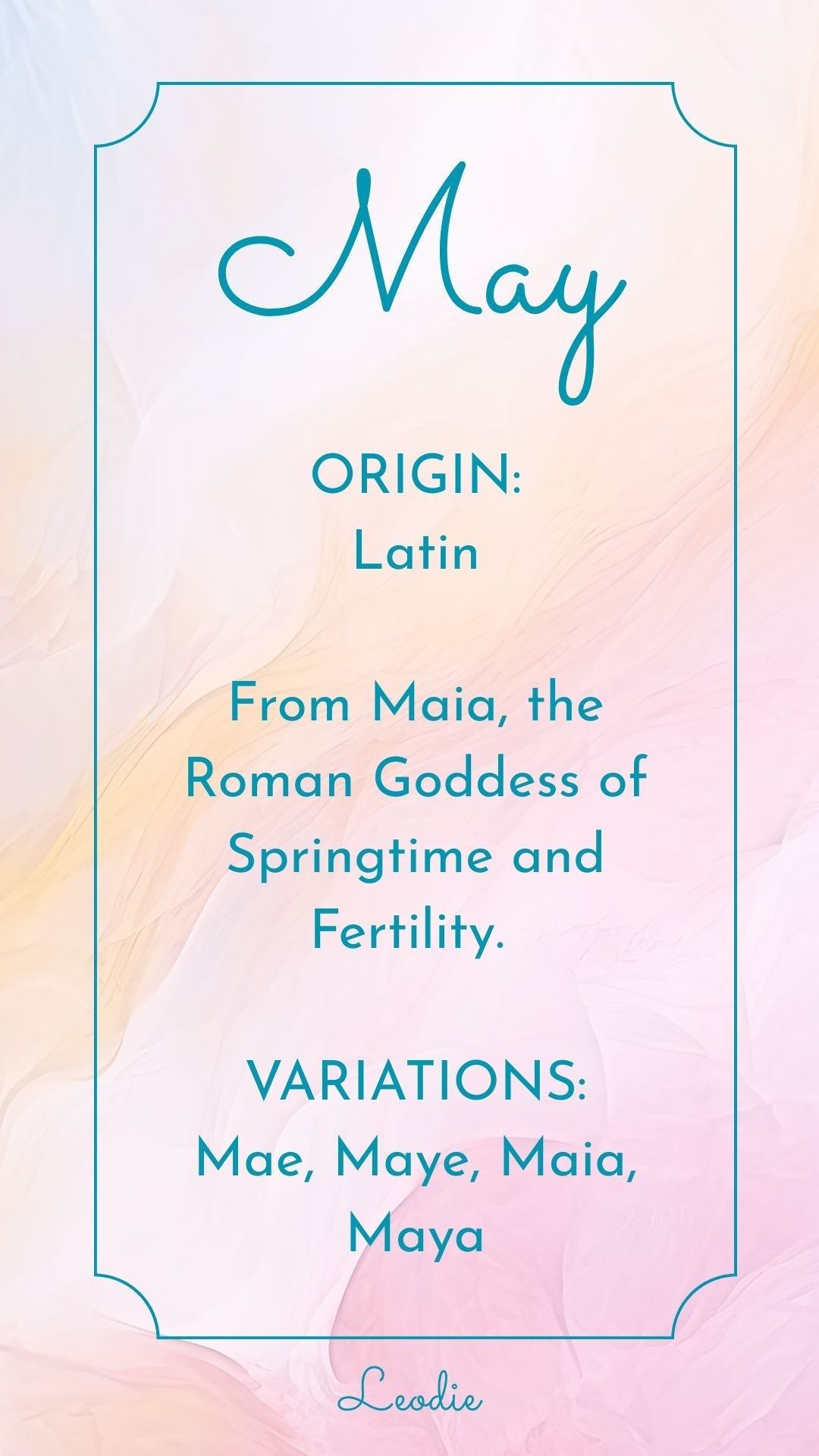 May Name Meaning