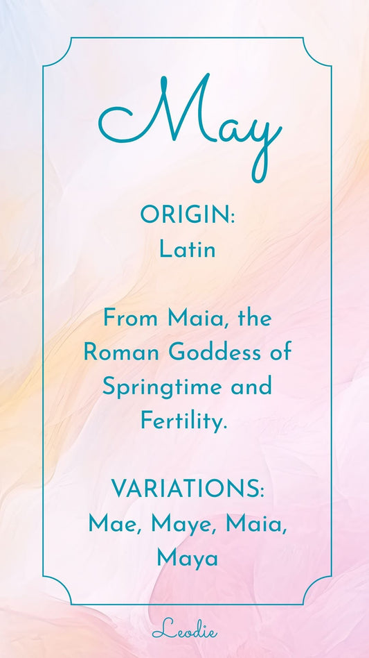 May Name Meaning