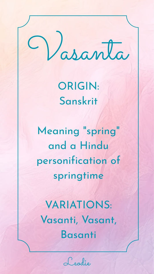 Vasanta Name Meaning