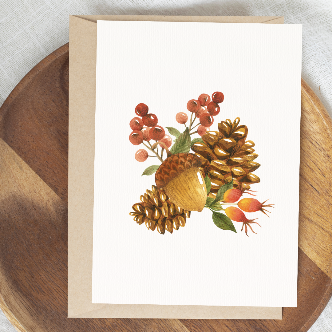 Autumn Fawn Baby Shower Invitation Template