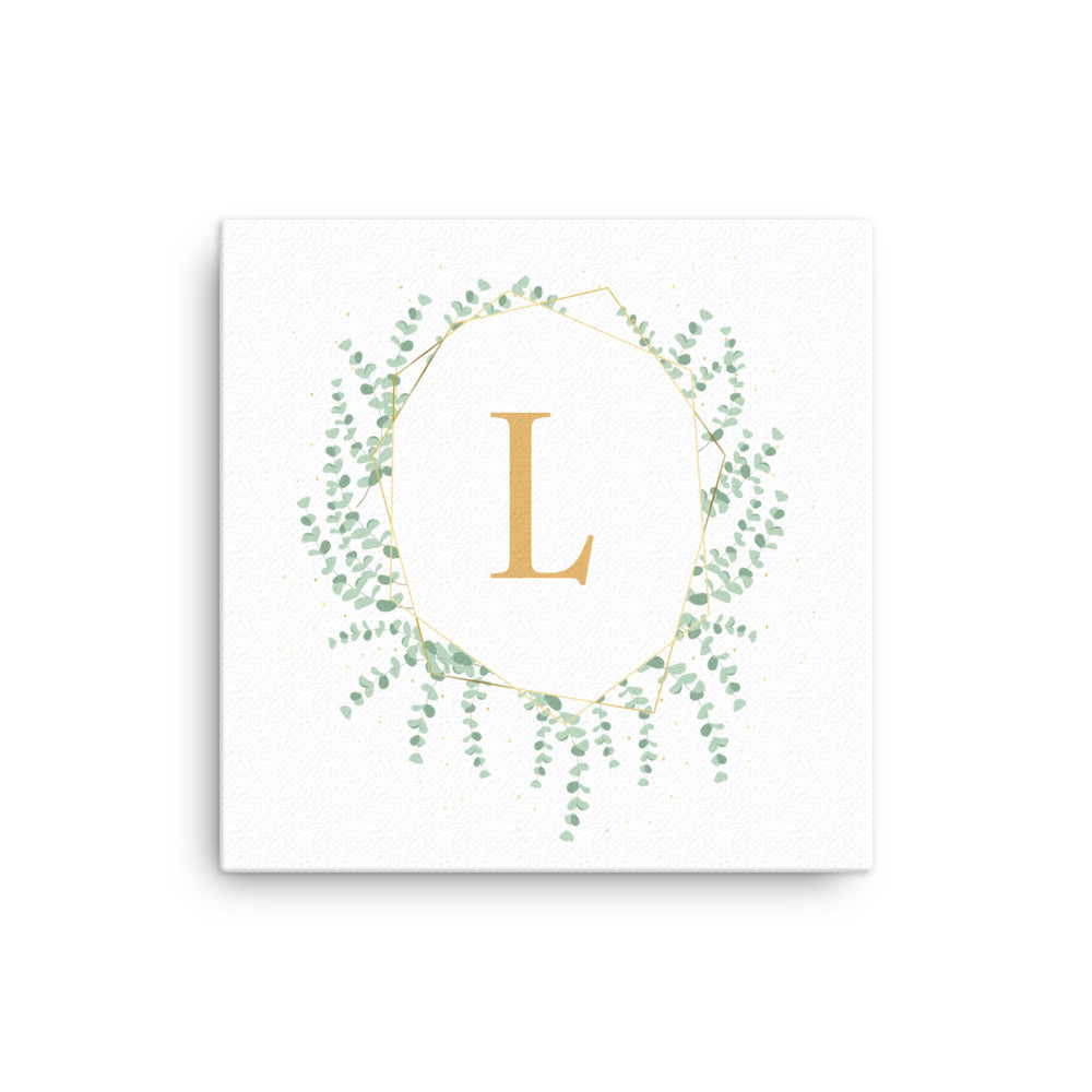 Leodie Eucalyptus Wreath Thin Canvas Wall Print