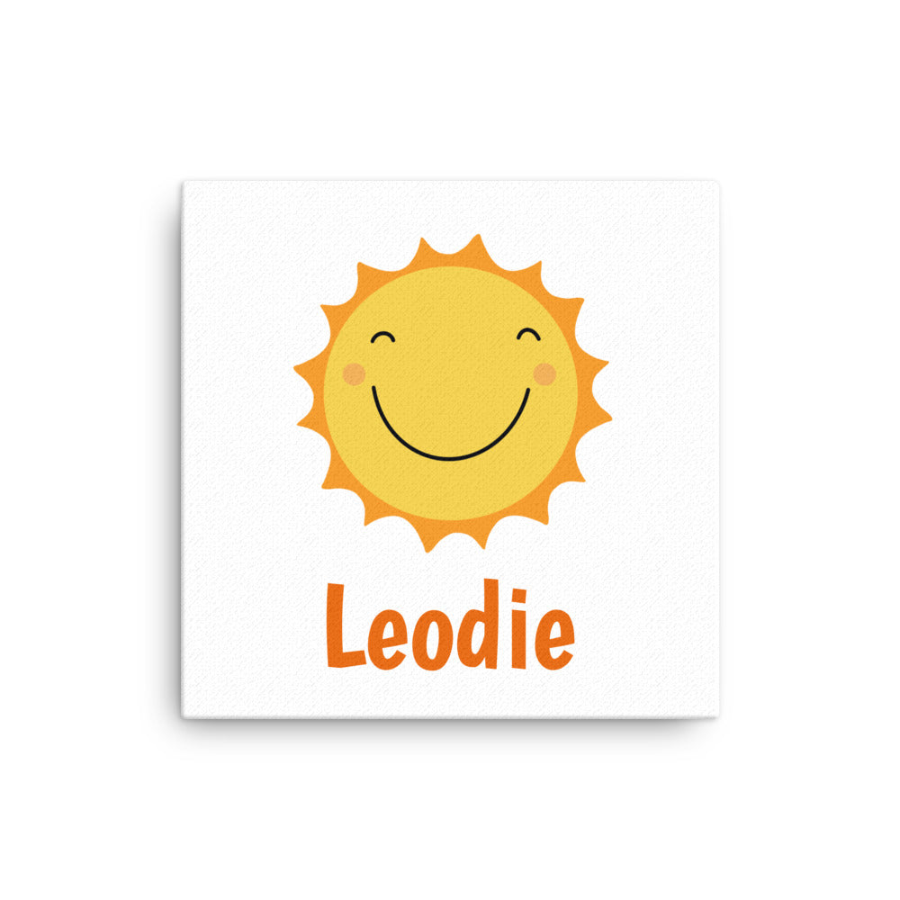 Sunny Face Thin Canvas Print