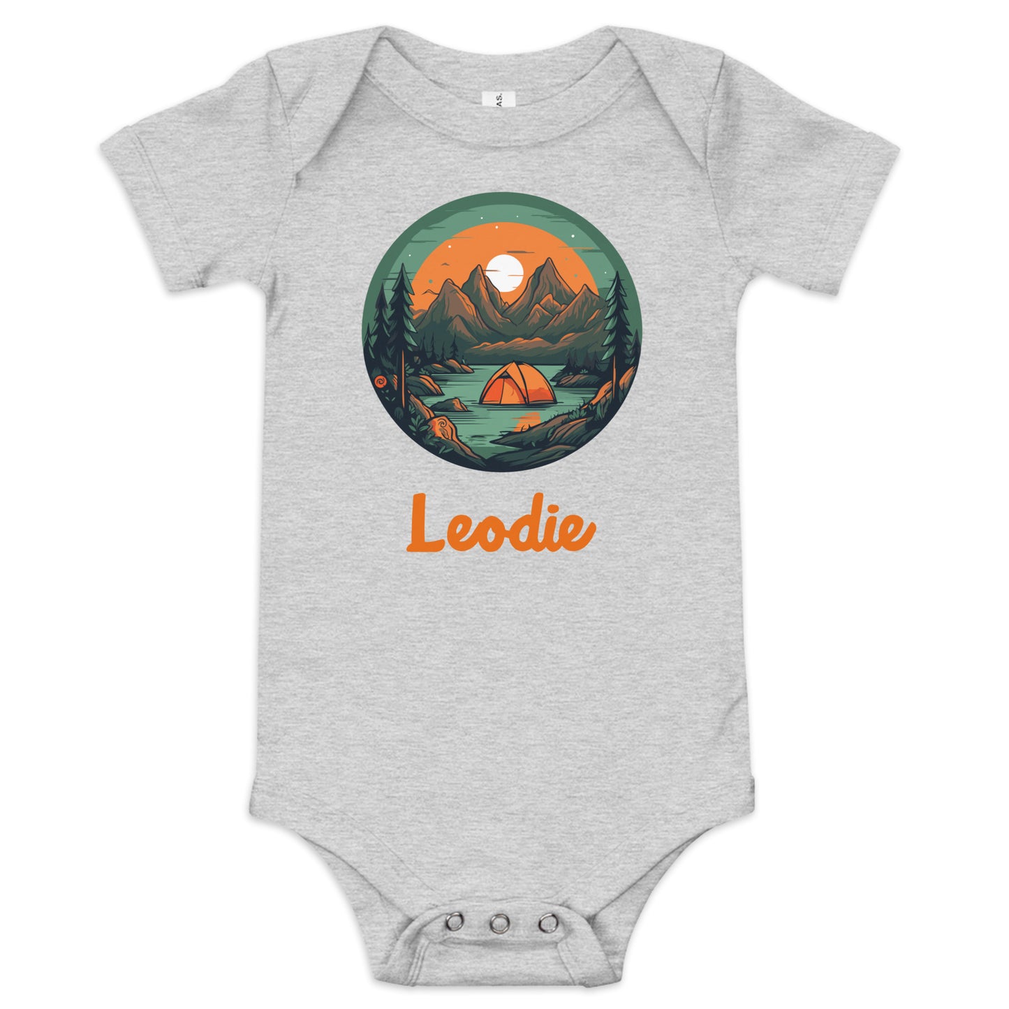 Sunset Camping Baby Onesie