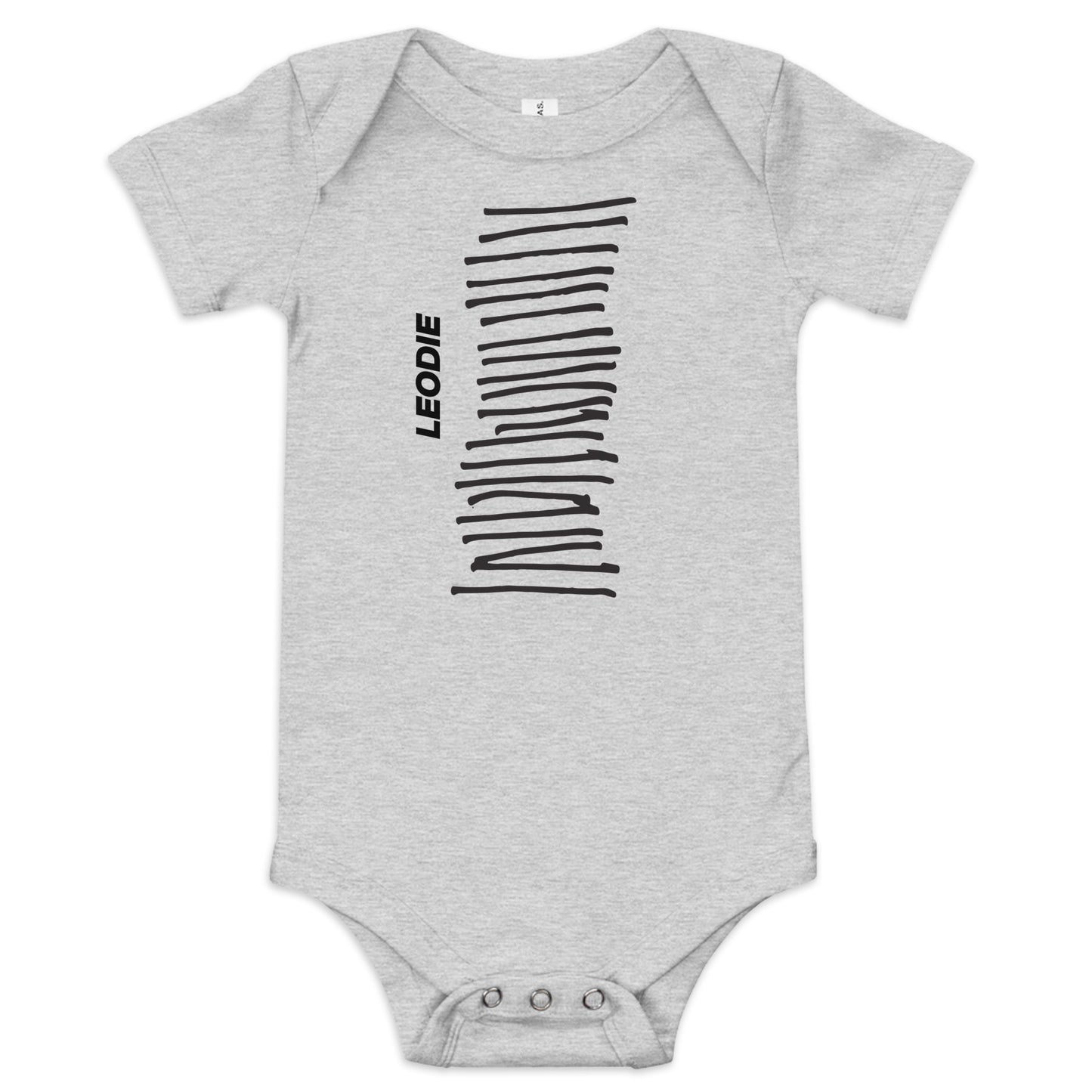 Modern Line Column Baby Onesie