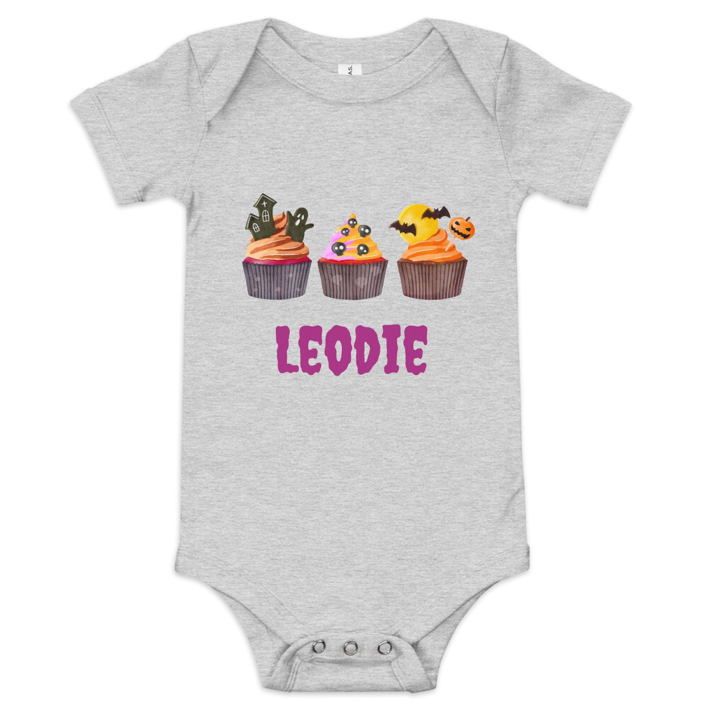 Spooky Sweet Halloween Cupcakes Baby Onesie