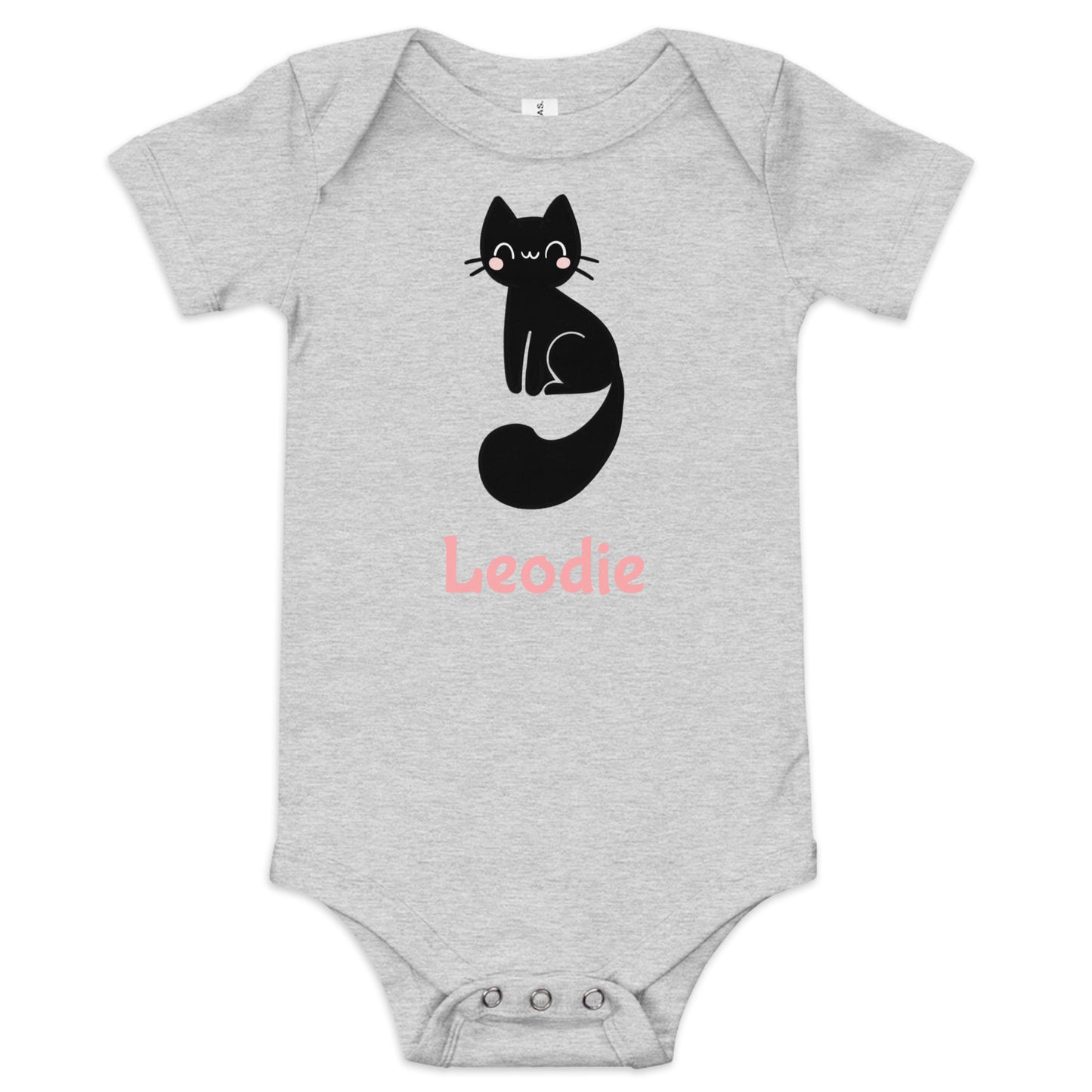 Cute Black Cat Baby Onesie