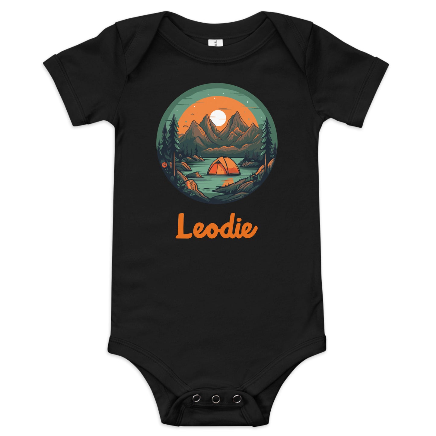 Sunset Camping Baby Onesie
