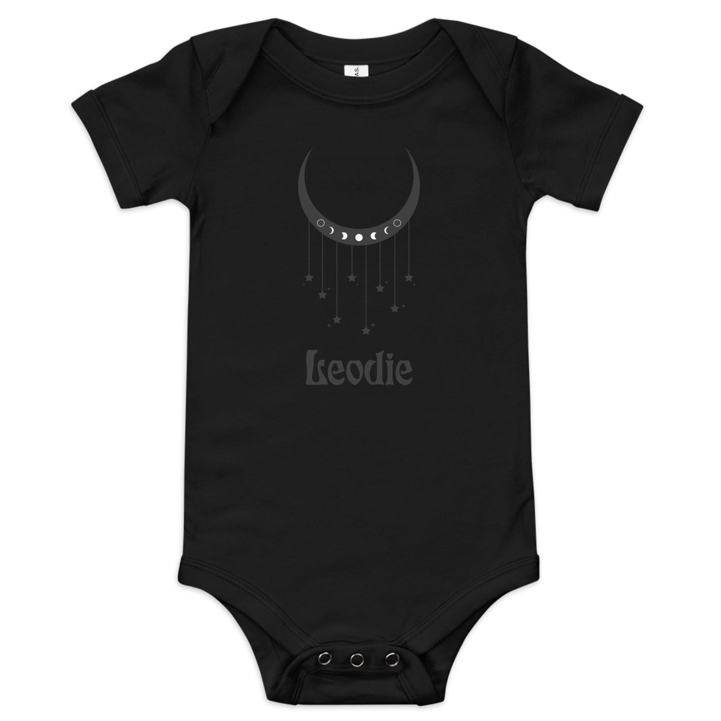 Crescent Moon and Stars Mobile Moon Phase Baby Onesie