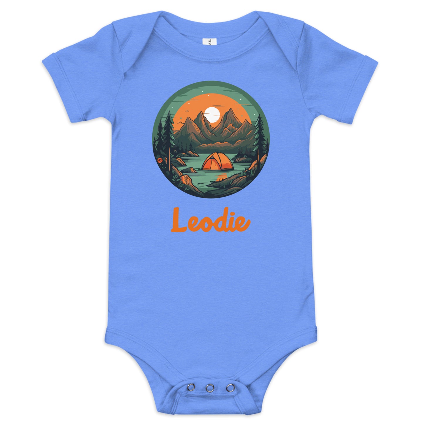Sunset Camping Baby Onesie
