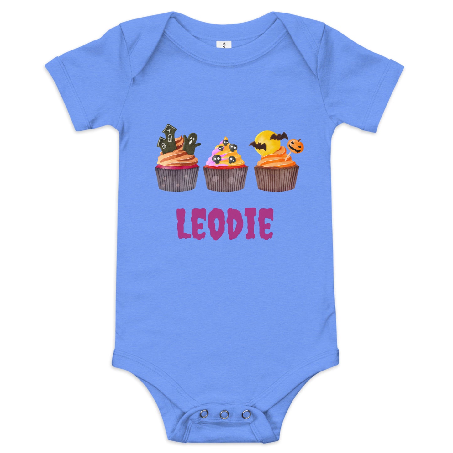 Spooky Sweet Halloween Cupcakes Baby Onesie