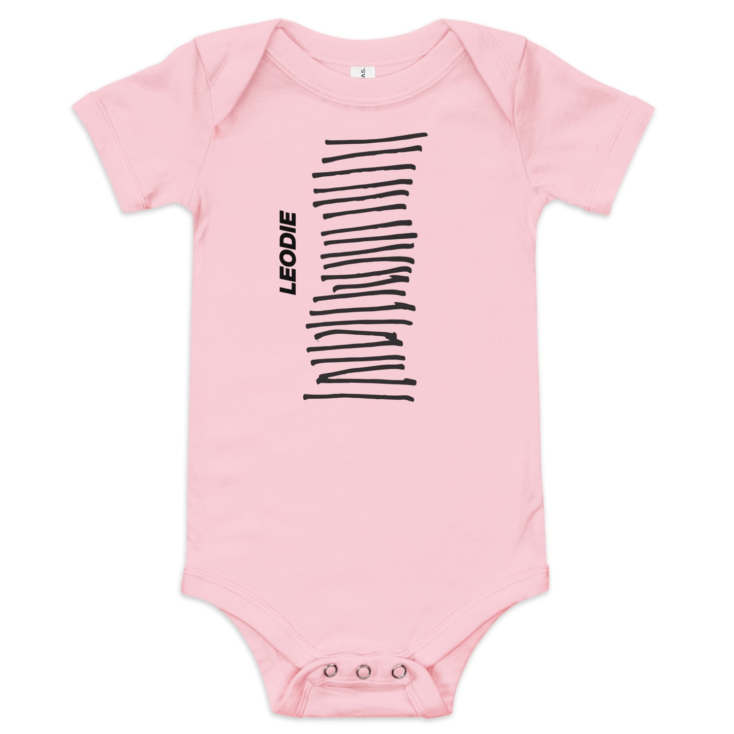 Modern Line Column Baby Onesie