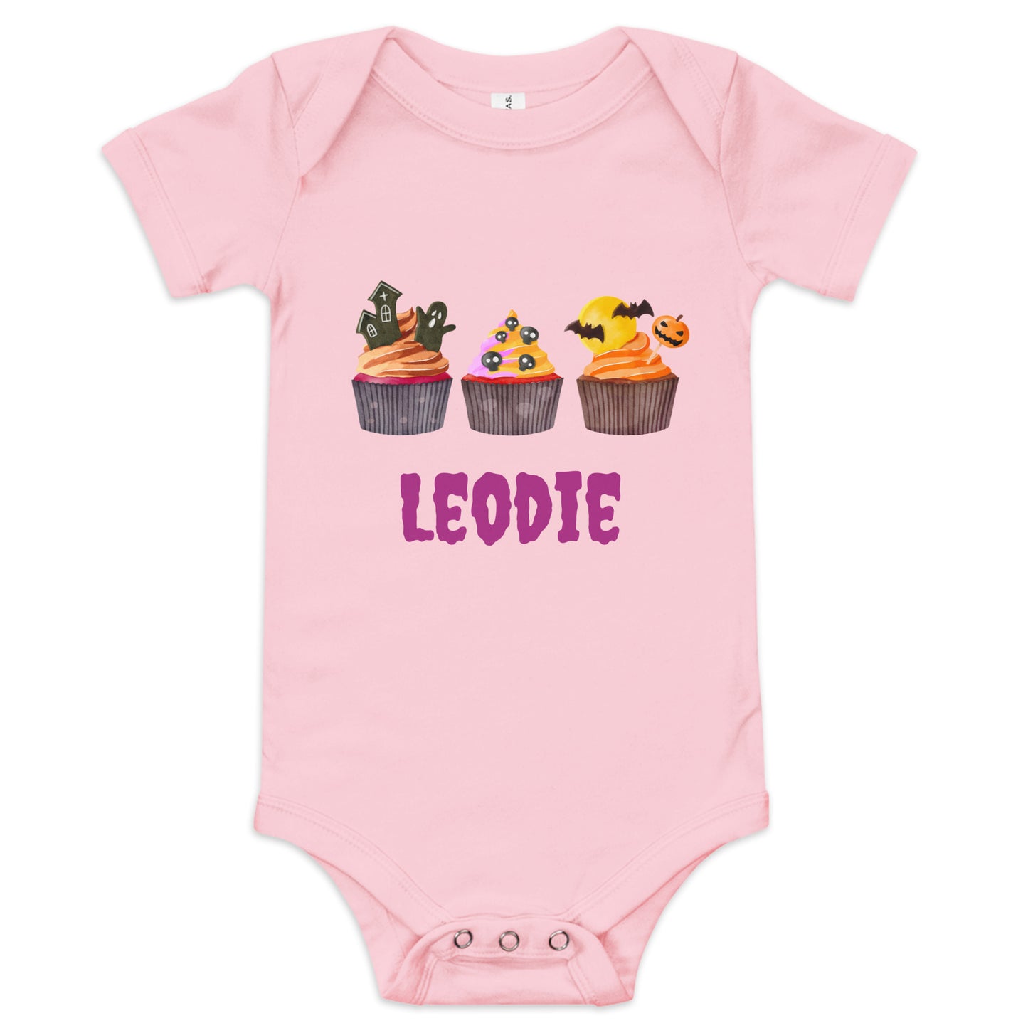 Spooky Sweet Halloween Cupcakes Baby Onesie