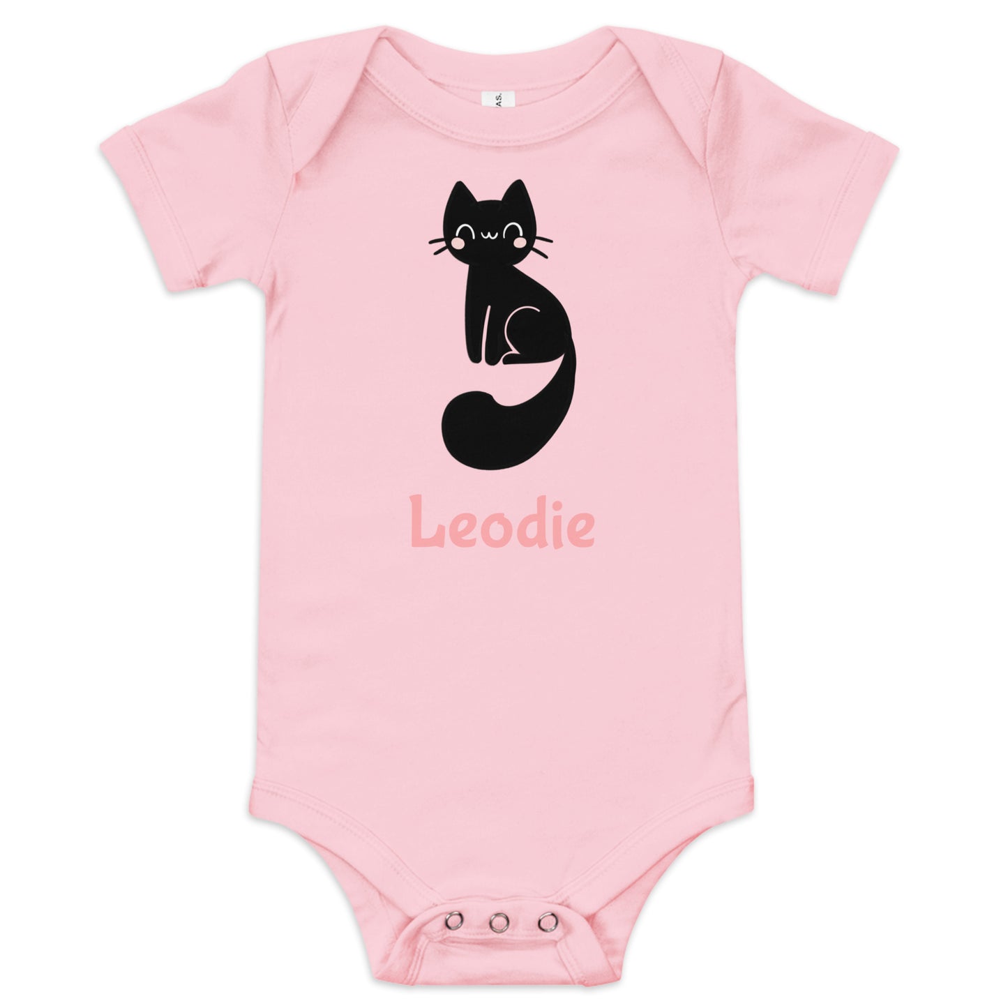 Cute Black Cat Baby Onesie