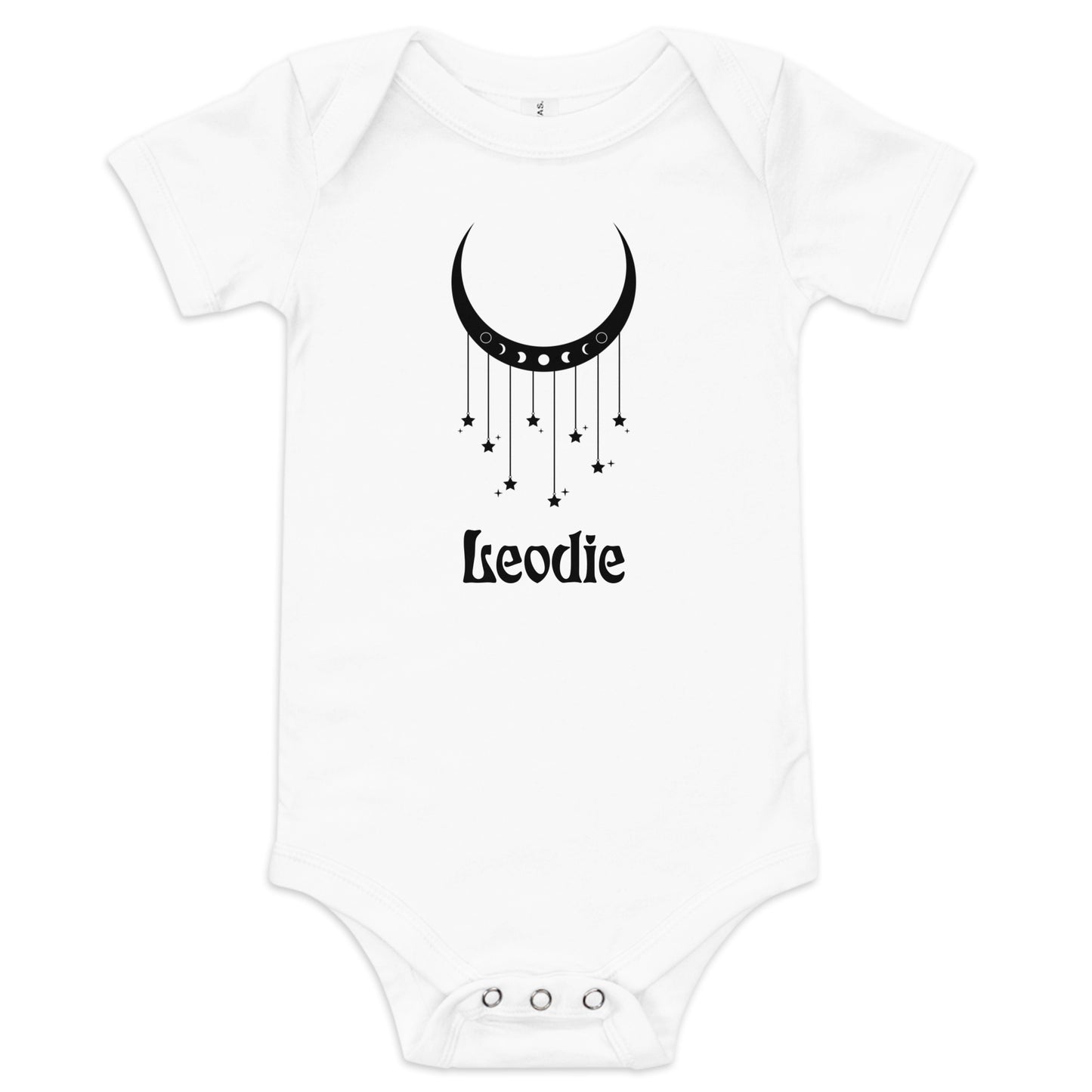 Crescent Moon and Stars Mobile Moon Phase Baby Onesie