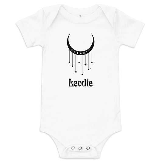 Crescent Moon and Stars Mobile Moon Phase Baby Onesie