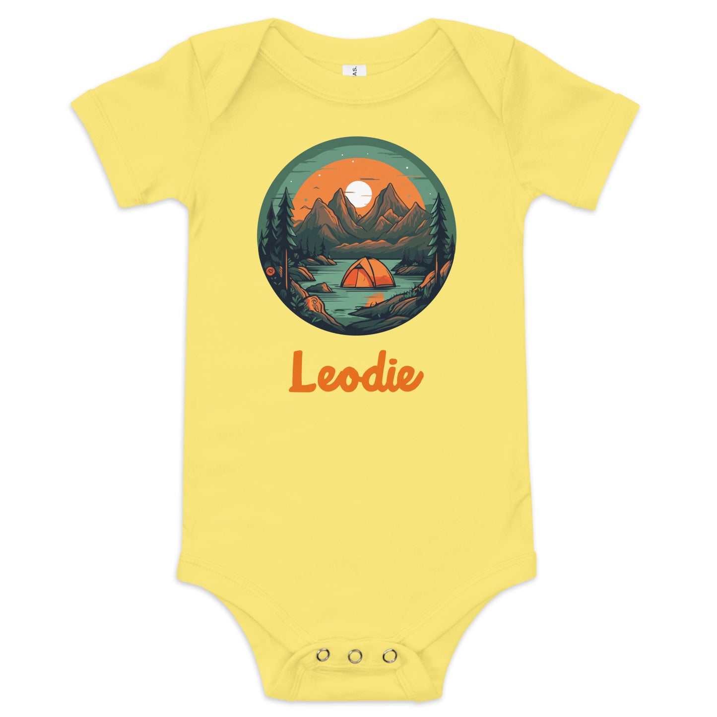 Sunset Camping Baby Onesie