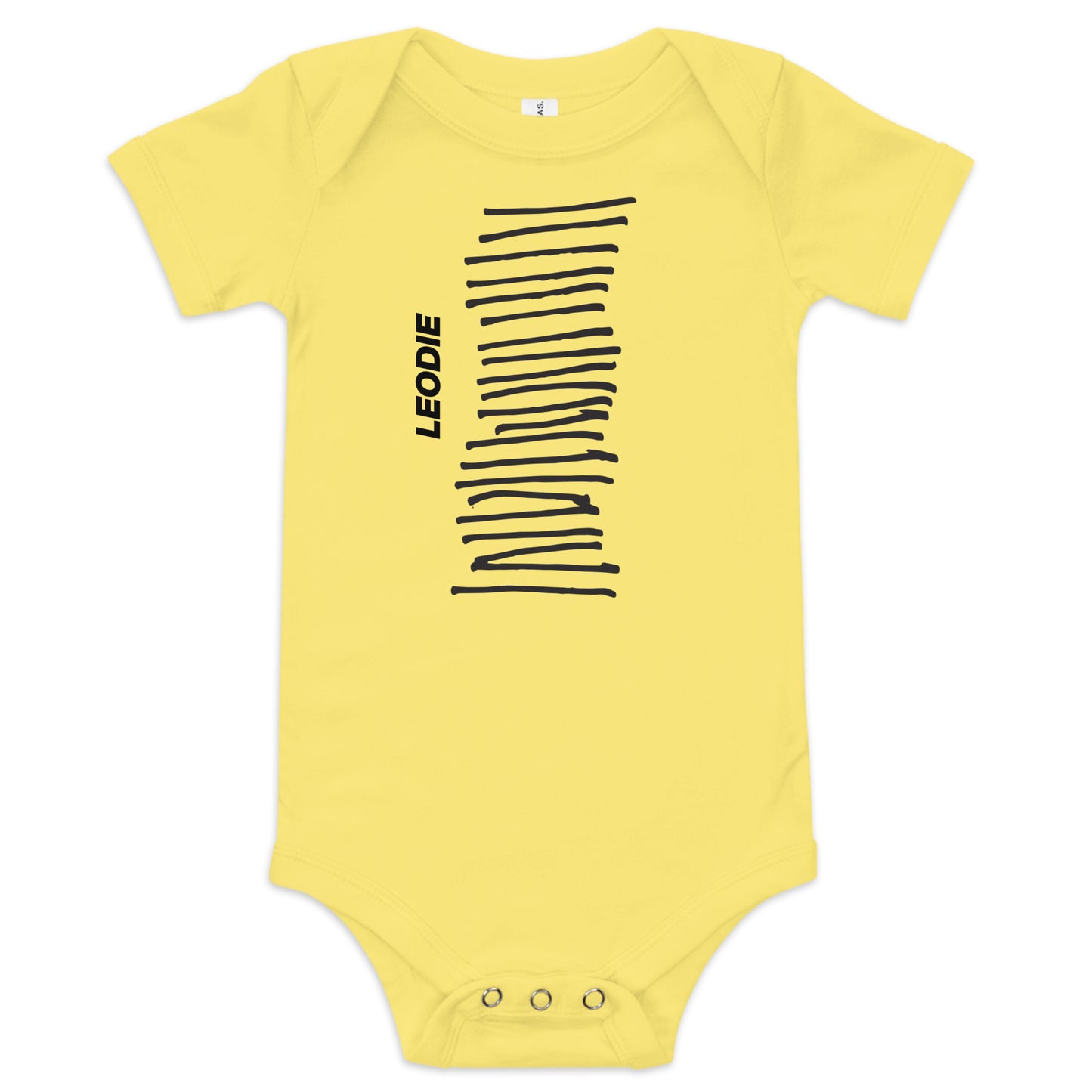Modern Line Column Baby Onesie