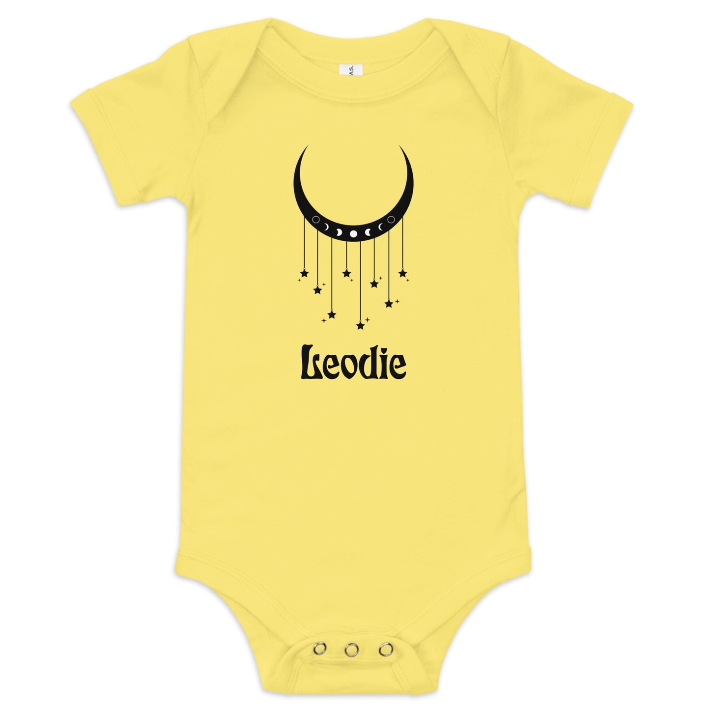 Crescent Moon and Stars Mobile Moon Phase Baby Onesie