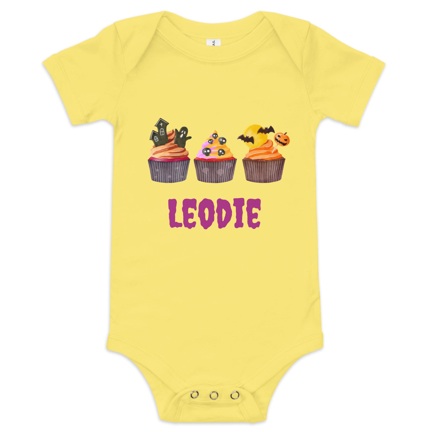 Spooky Sweet Halloween Cupcakes Baby Onesie
