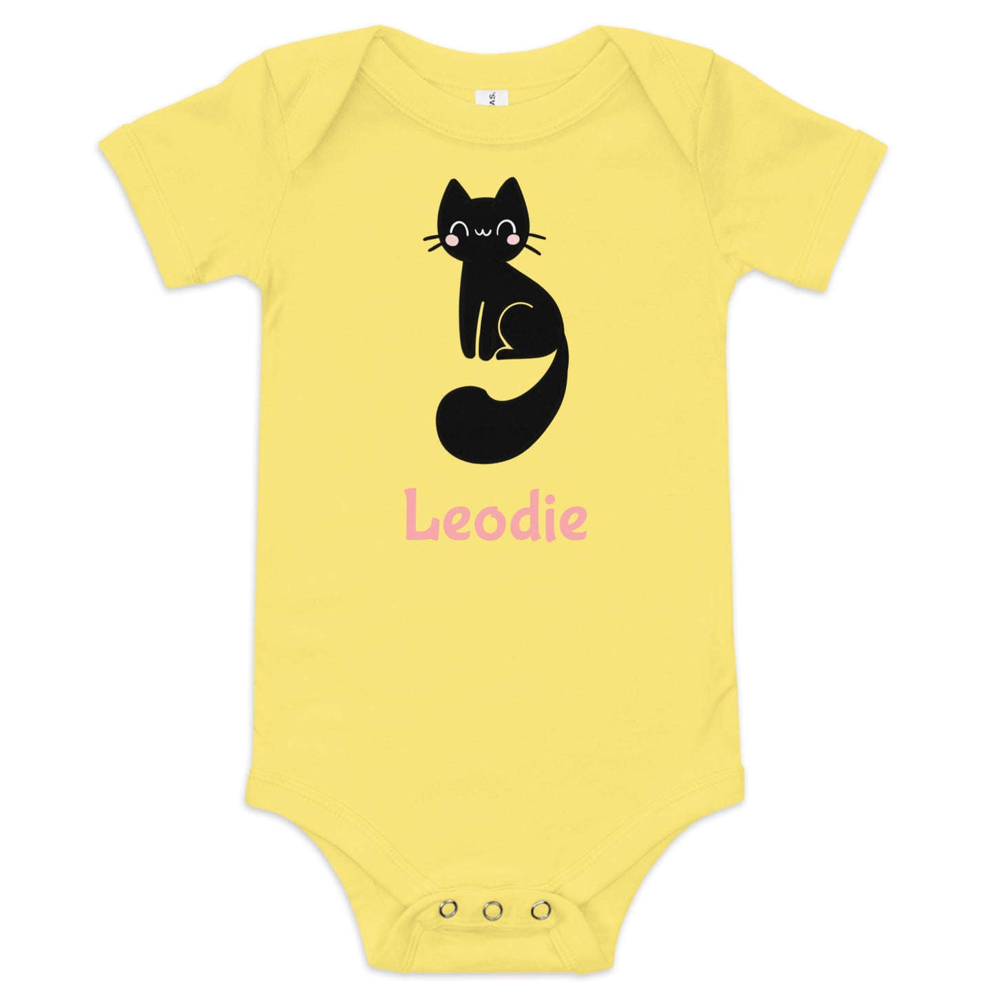 Cute Black Cat Baby Onesie