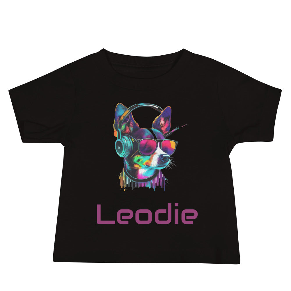 Customizable Vaporwave Terrier Baby Tee