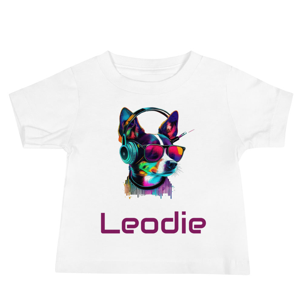 Customizable Vaporwave Terrier Baby Tee