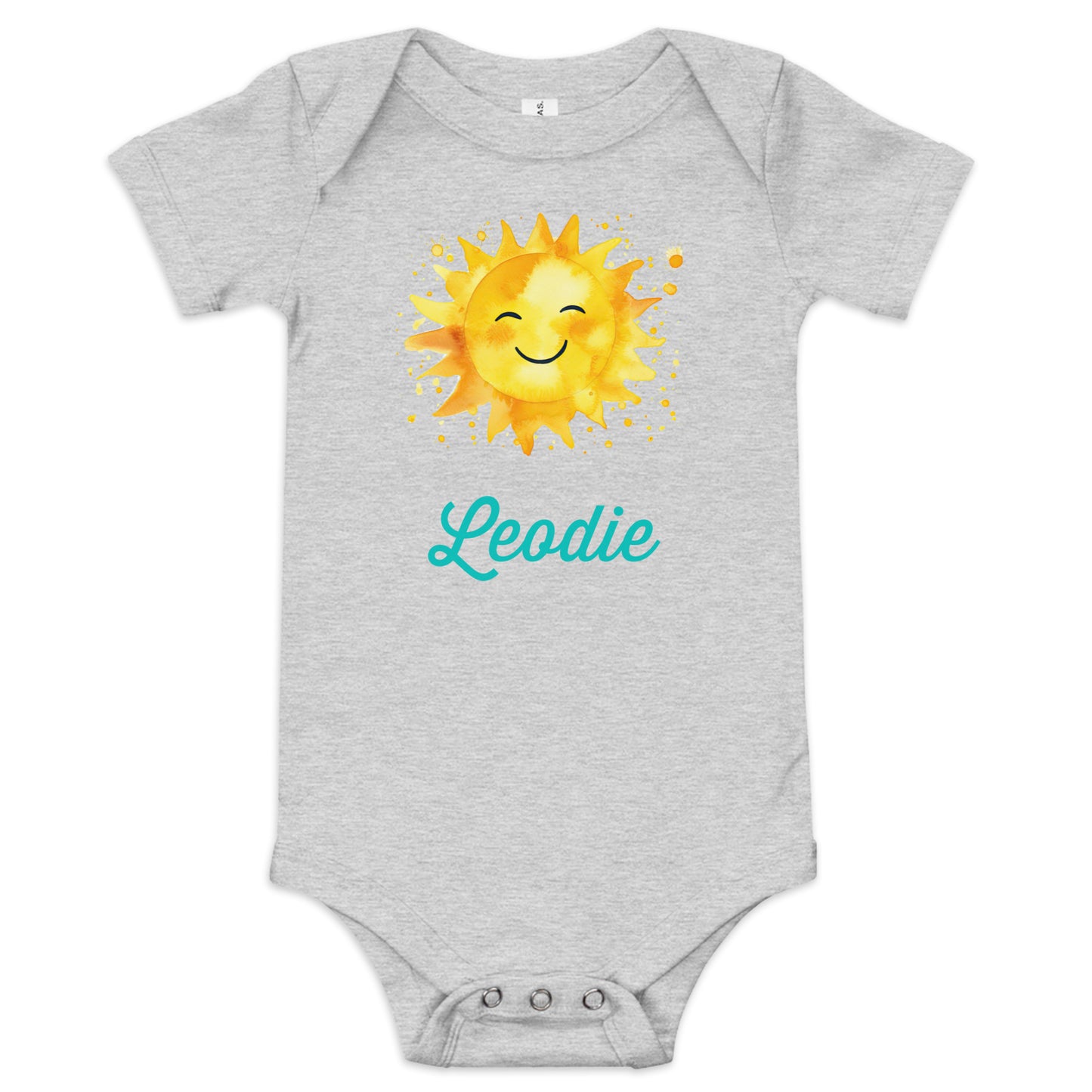 Leodie Sunny Disposition Baby Onesie Grey