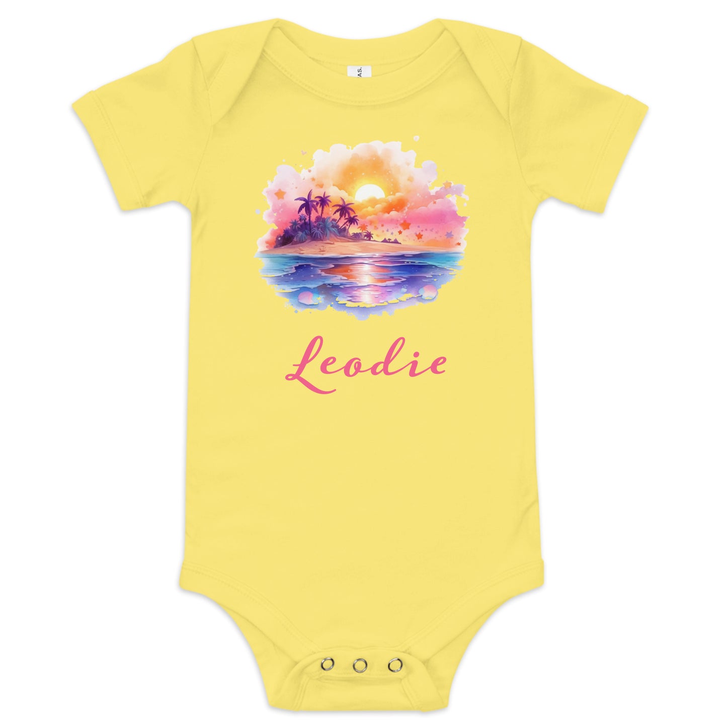 Leodie Sweet Sunset Baby Onesie Yellow