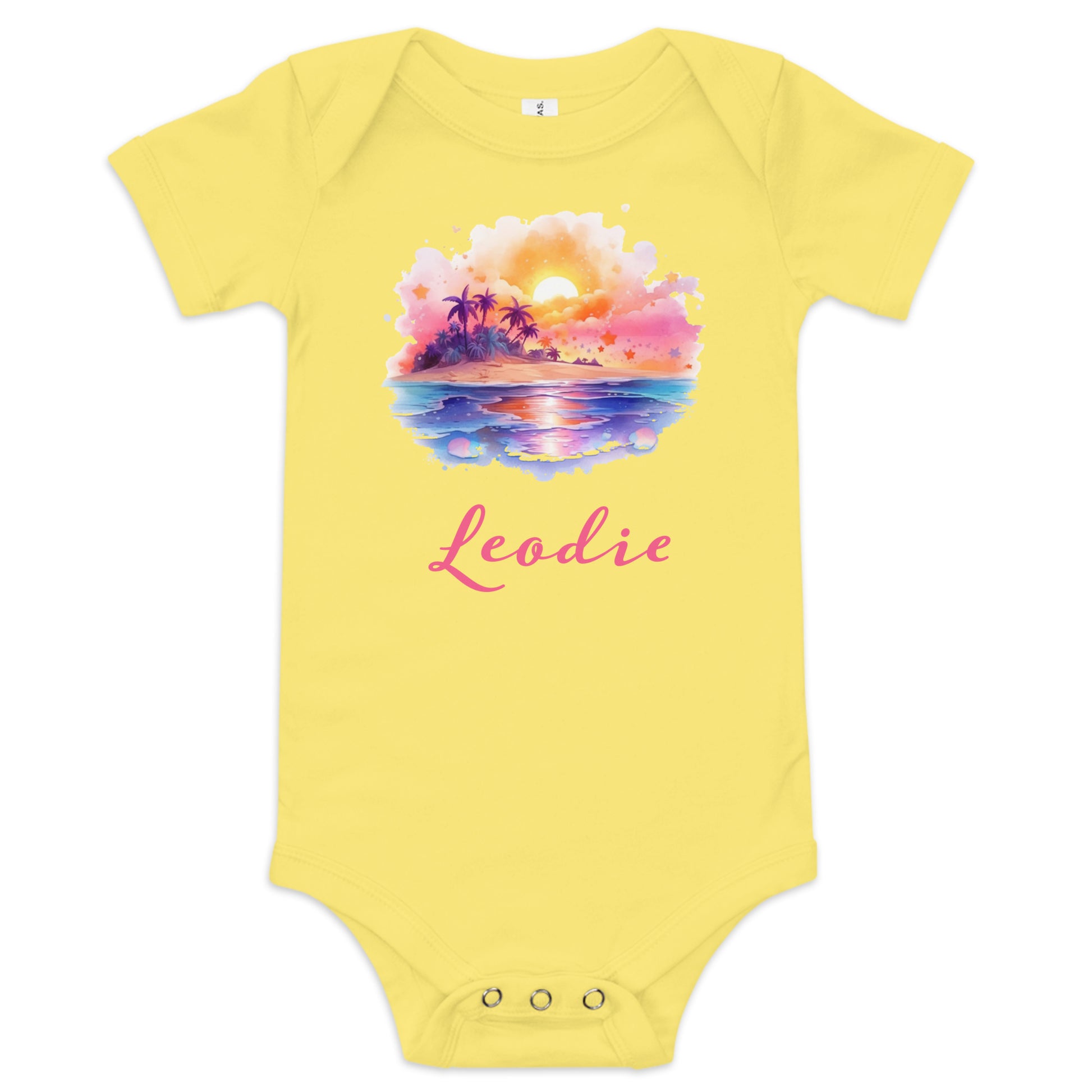 Leodie Sweet Sunset Baby Onesie Yellow