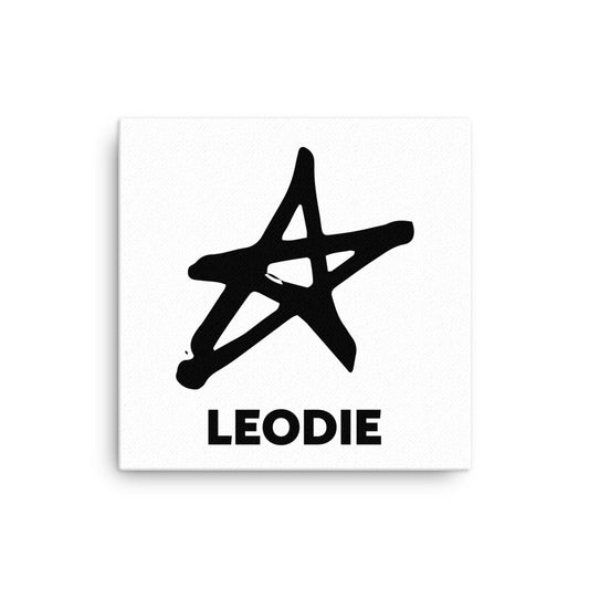 Doodle Star Thin Canvas Print