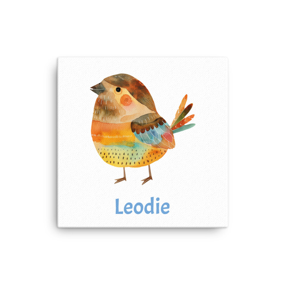 Autumn Colors Bird Thin Canvas Print