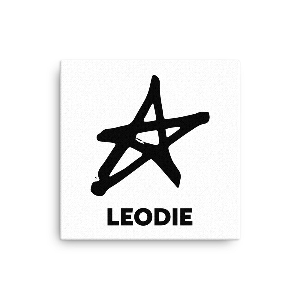 Doodle Star Thin Canvas Print