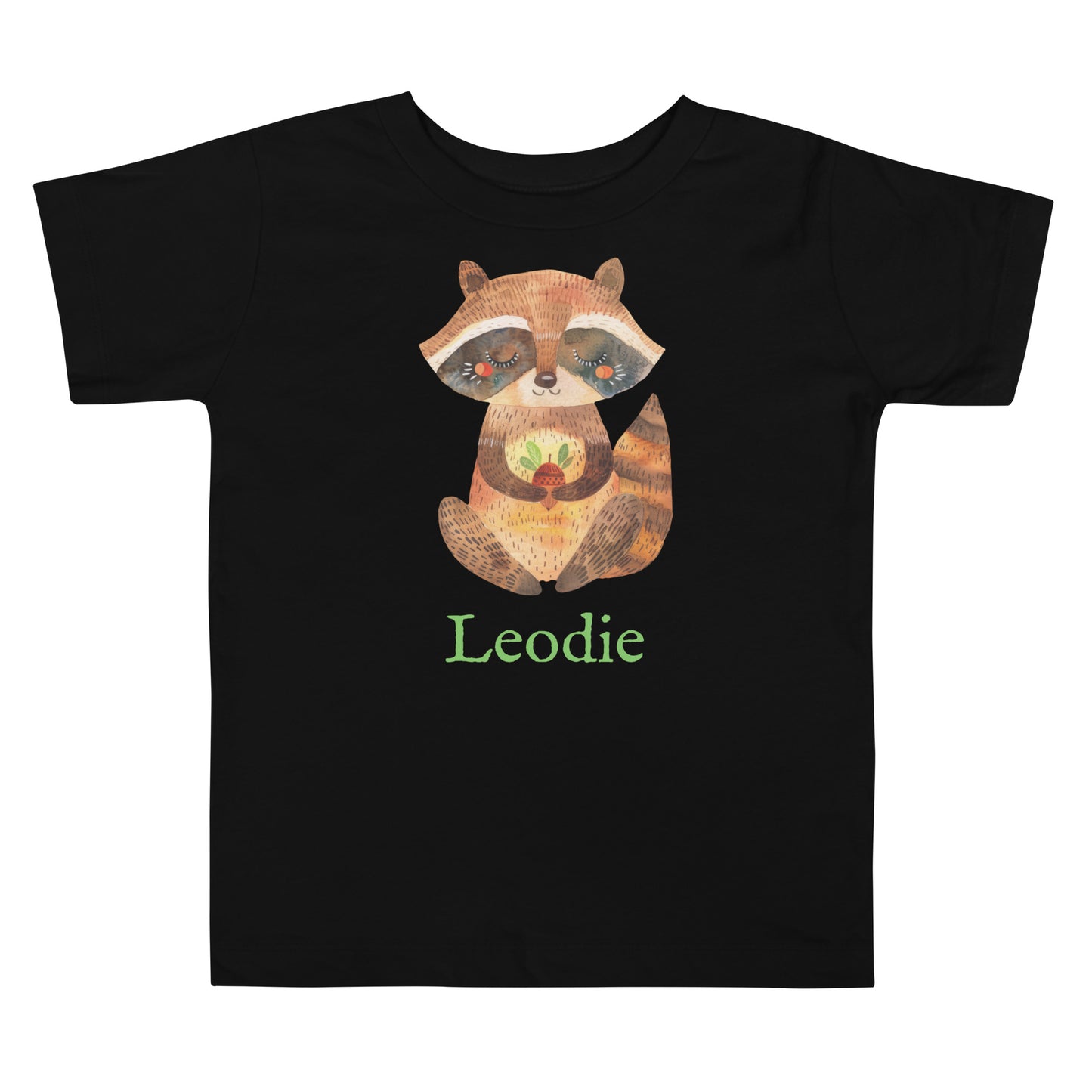 Autumn Colors Mindful Racoon Toddler Tee