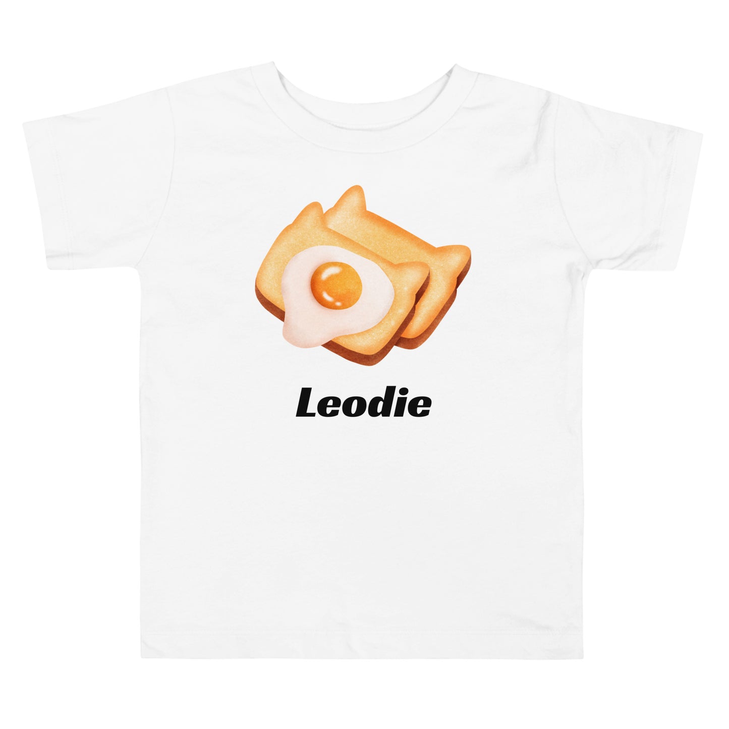 Egg On Cat Ear Toast Toddler Tee