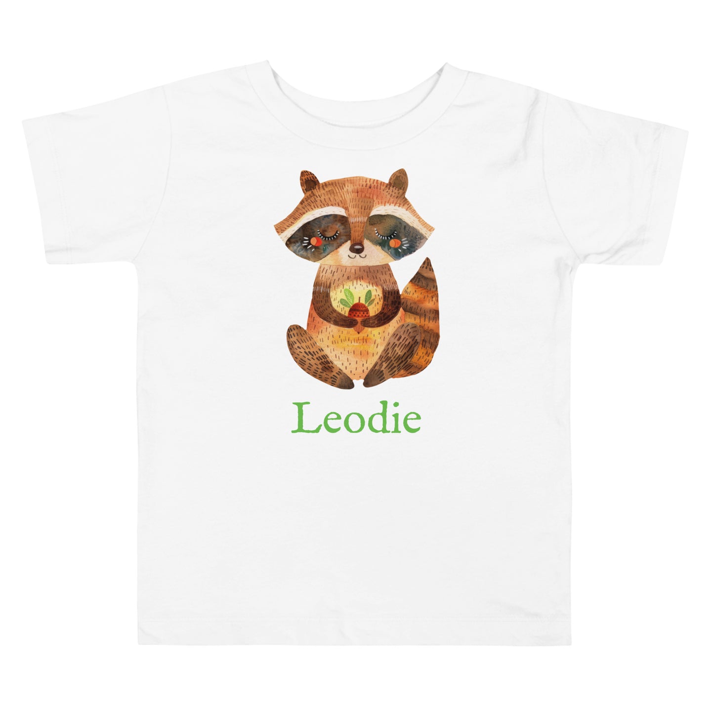 Autumn Colors Mindful Racoon Toddler Tee